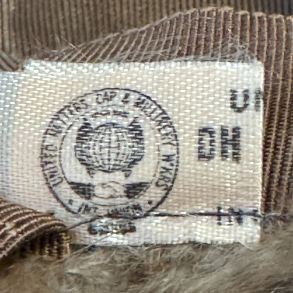 Franklin Simon Mink Fur Hat Vintage Brown Winter Union Made Label Tag UHCMW 60s - Picture 3 of 15